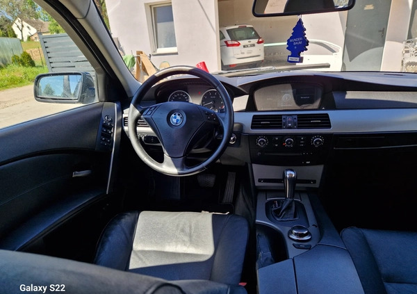 BMW Seria 5 cena 18900 przebieg: 214658, rok produkcji 2007 z Zawiercie małe 191